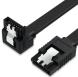 Кабель данных SATA 3.0 высокоскоростной черный (с угловым коннектором, 26AWG, длина 50 см)