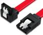 Кабель данных SATA 3.0 высокоскоростной красный (с угловым коннектором, 26AWG, длина 50 см)