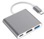 Адаптер USB 3.1 Type-C - (HDMI+USB 3.0+PD) серый