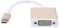 Адаптер USB 3.1 Type-C - VGA HD 1080P золотистый (алюминиевый корпус)