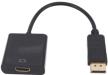 Адаптер Displayport - HDMI черный (DP Male - HDMI Female, для HDTV проектора)