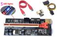 Плата-удлинитель PCI-E VER 010S PLUS (USB 3.0, PCI-E x1 - x16, питание SATA, 5 светодиодов, 3 разъема)